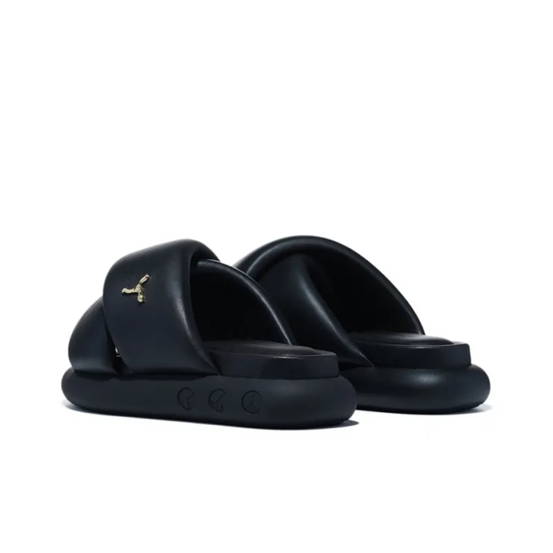 LI NING 1990 Quiet Slide Slippers Women's Black-3