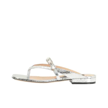 SERGIO ROSSI Quick Dry Flip Flops Women's Silver