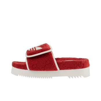 GUCCI Adidas X GUCCI Monogram Slide Red Women's