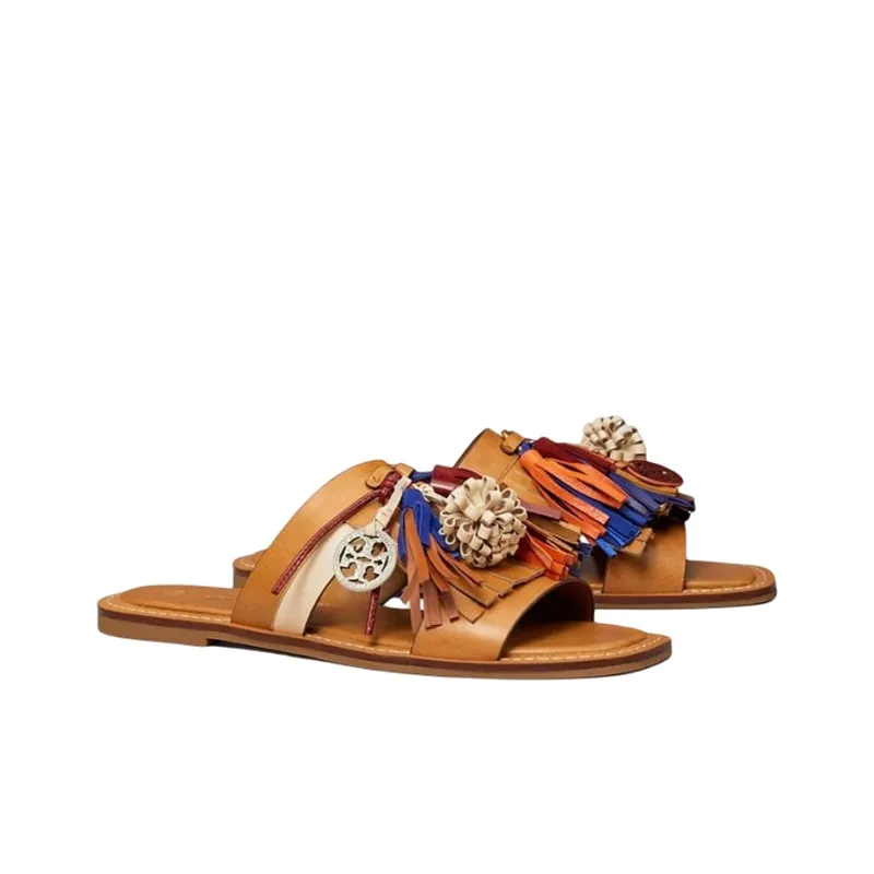 TORY BURCH Slide Slippers Women's Brown-3