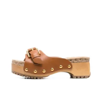 See By Chloe Rubber Sole Slide Slippers Women's Brown