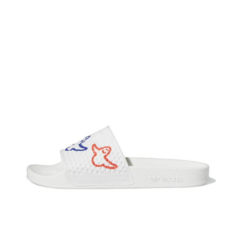 Adidas Shmoofoil Slides Cloud White Bright Red Pulse Mint-0