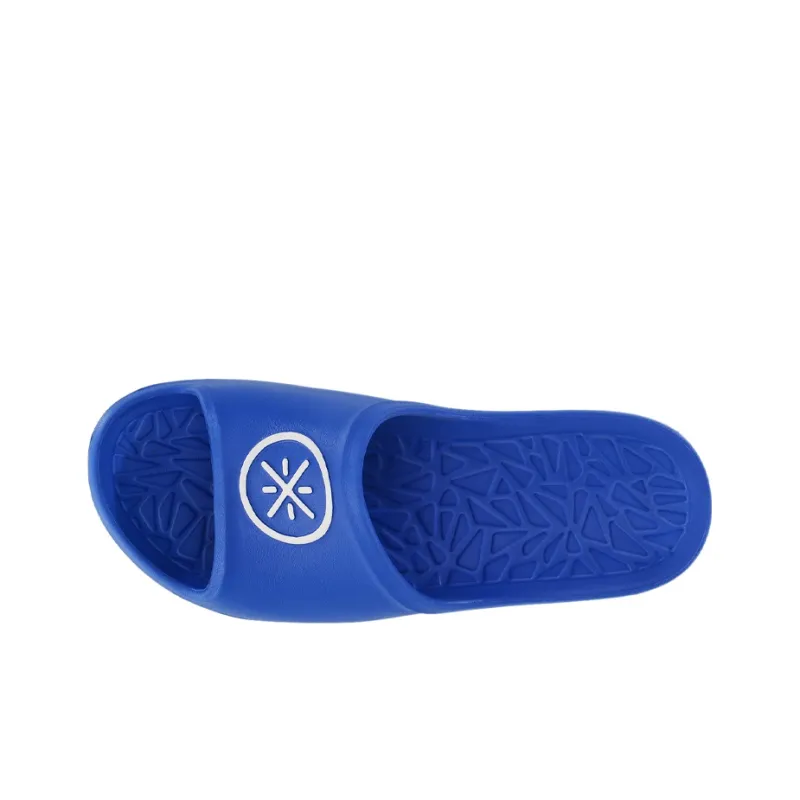 LiNing Rubber Sole EVA Quiet Slide Slippers Men's Blue-3