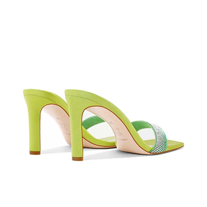 SHUDAIER Slide Slippers Women's Green-3