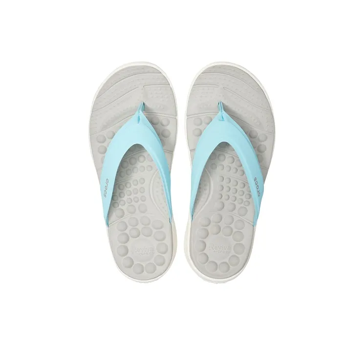 Crocs EVA Flip Flops Women's Light Blue-4