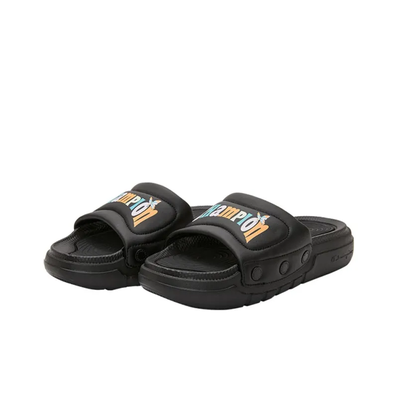 Champion Slide Switch Sports Slippers Women's Black-3