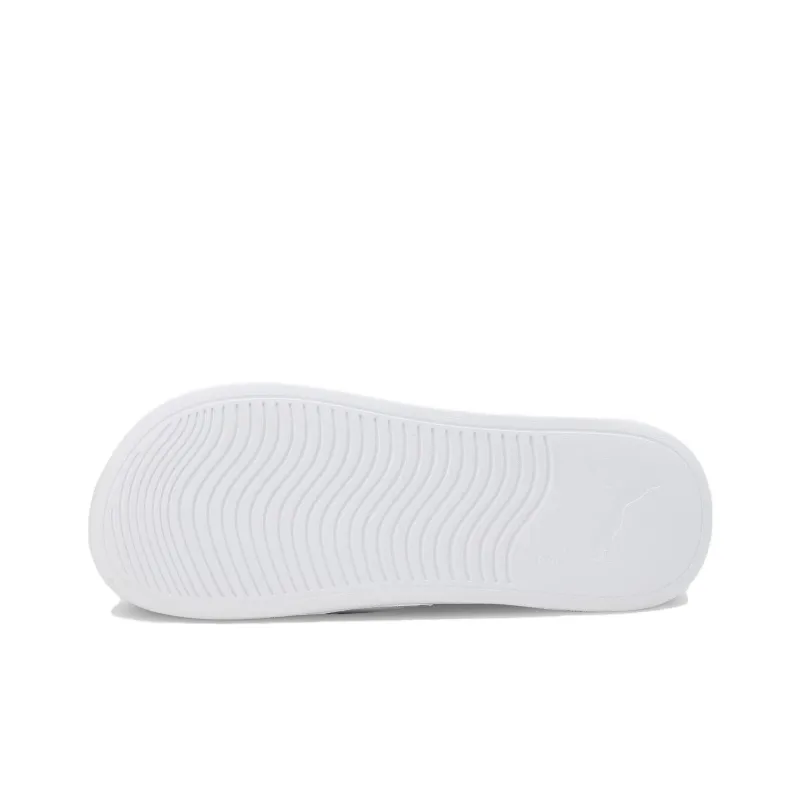 PUMA Popcat 20 Rubber Sole Slippers Men's White Black-5