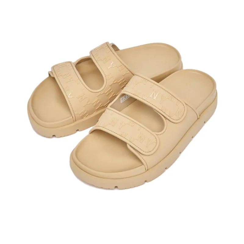 MLB Slipper Chunky Bouncer Slippers Unisex Brown-2