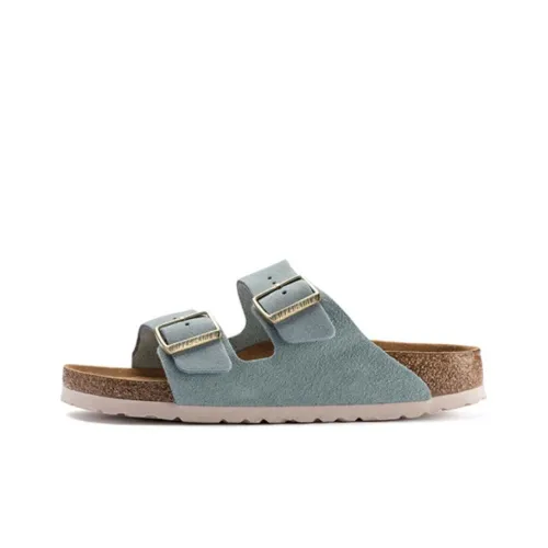 Birkenstock Slide Slippers Women's Blue Brown