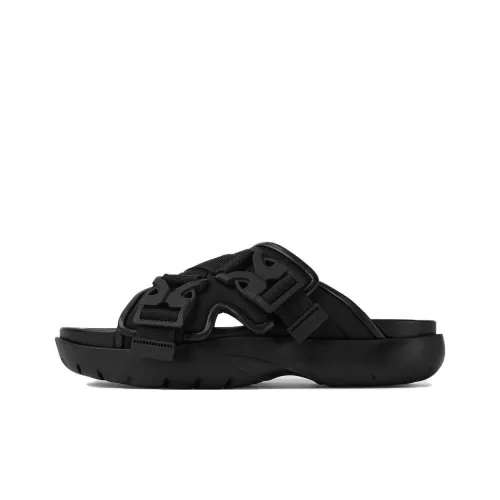 Bottega Veneta Snap Slide Slippers Men's Black