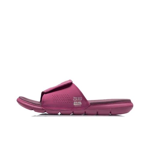 LINING Disney Slide Slippers Men Beet Red/Dark Beet Red/Cloud Apricot