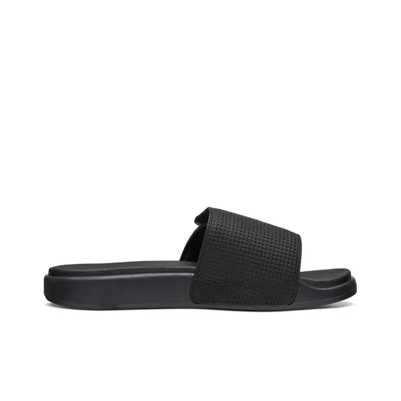 Skechers Velcro Flat Heel Sports Slippers Black-1