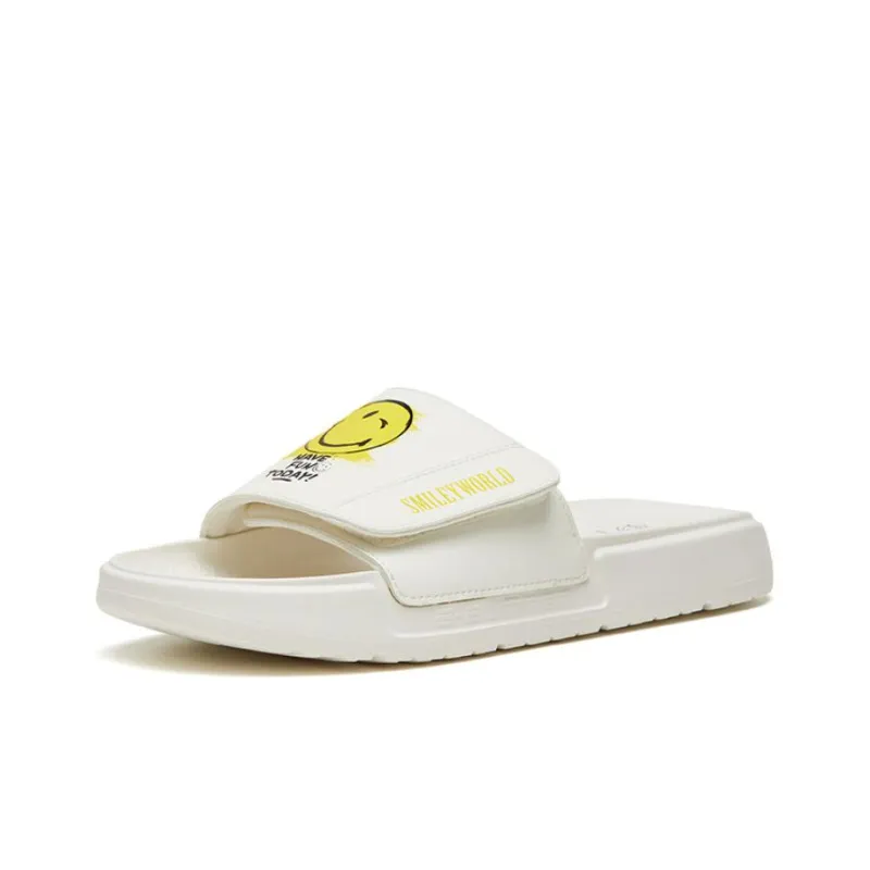Anta Quiet Slide Slippers Men's White Yellow-1