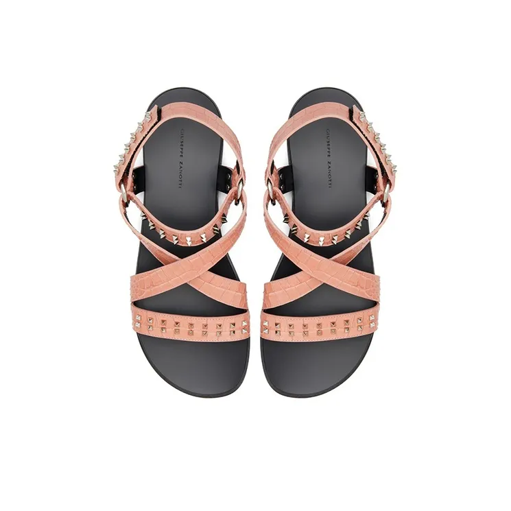 Giuseppe Zanotti/GZ Liam Studs Strap Sandals Men's Pink-4