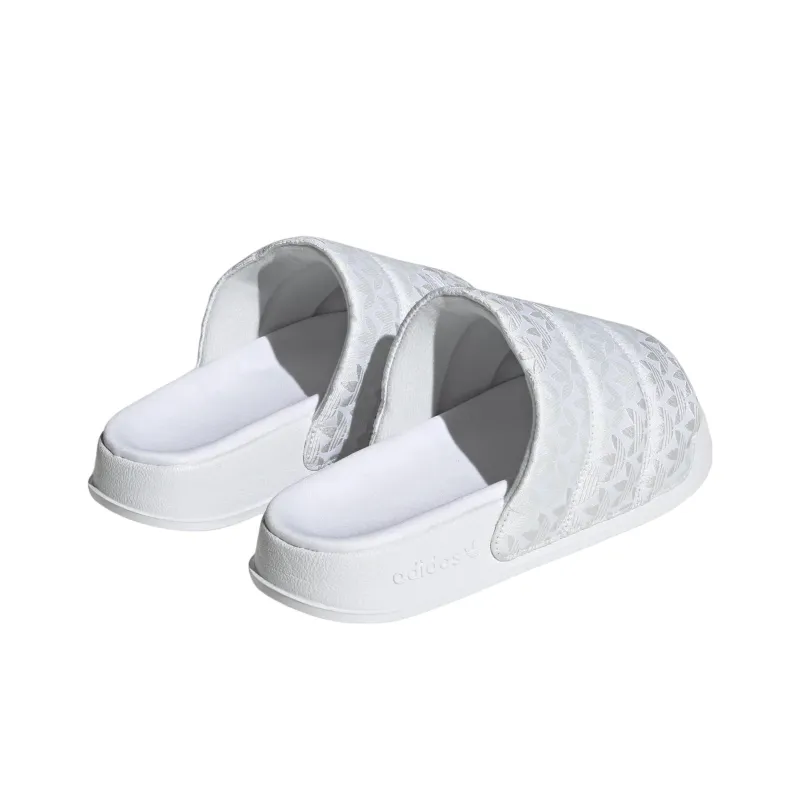 Adidas Adilette Essential Slides Triple White Women's-2