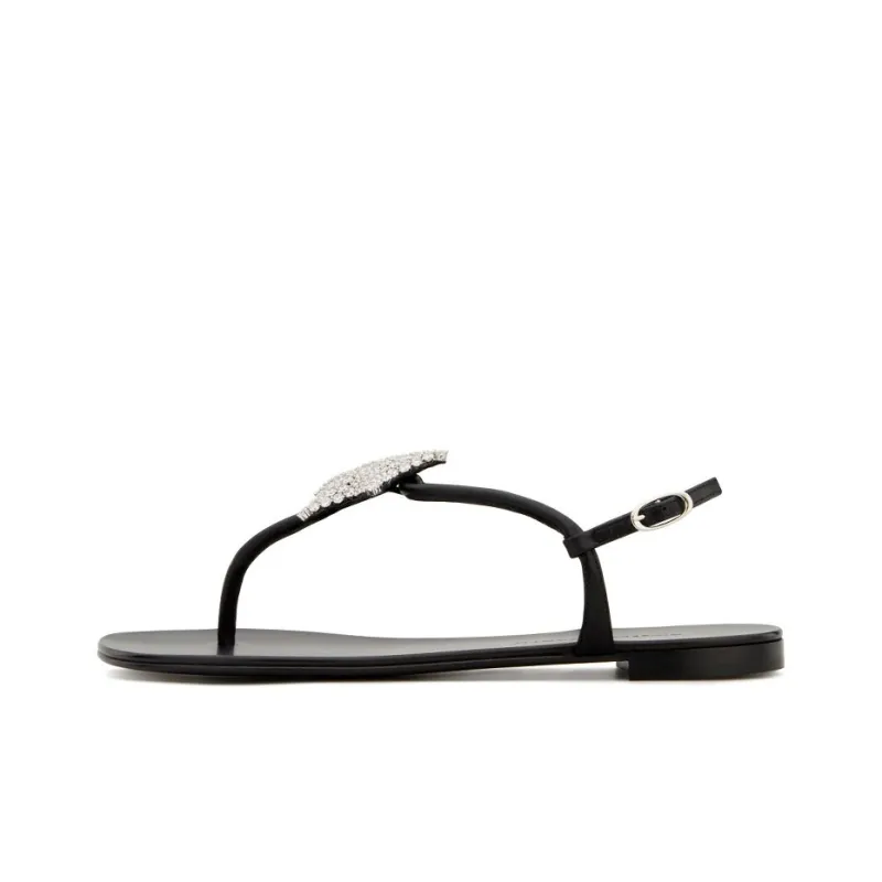 Giuseppe Zanotti/GZ Hollie Star One Strap Sandals Women's Black-0