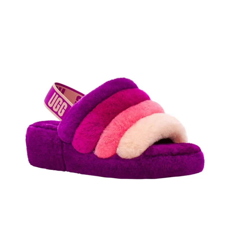 UGG Fluff Yeah Slide Berrylicious Multi Women's-2