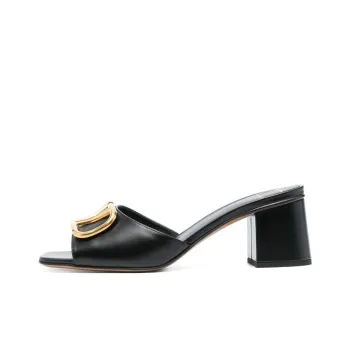 Valentino Slide Slippers Women's Black