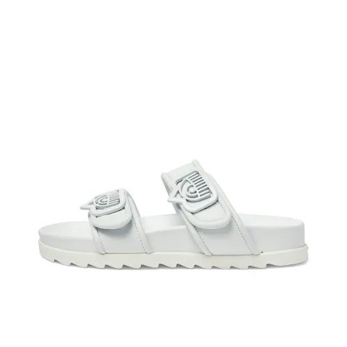 CHIARA FERRAGNI Slide Slippers Women's White