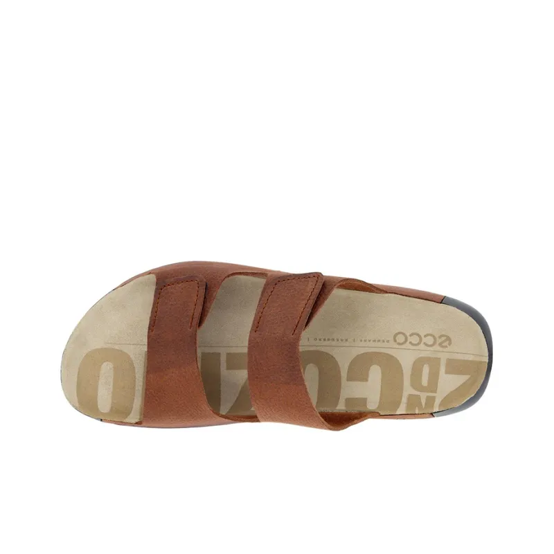 Ecco Cozmo Rubber Sole Slide Slippers Men's Brown-2