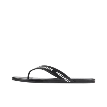Balenciaga Women's Flip Flop Slides 'Allover Logo   Black'