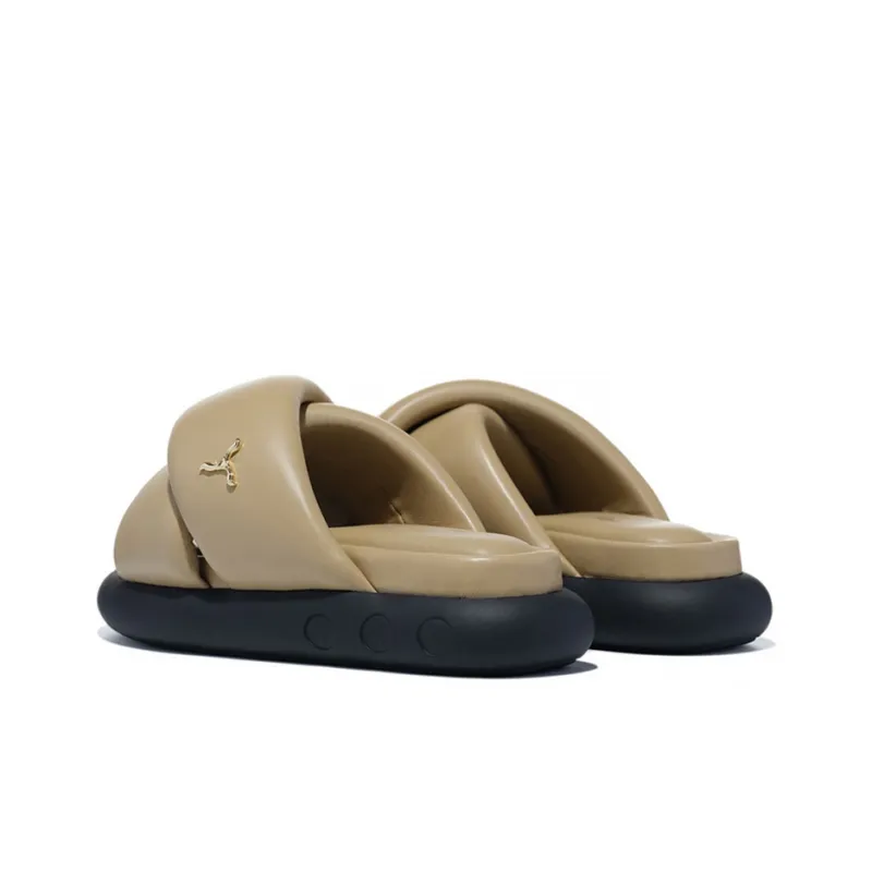 LI NING 1990 Quiet Slide Slippers Women's Tawny-3