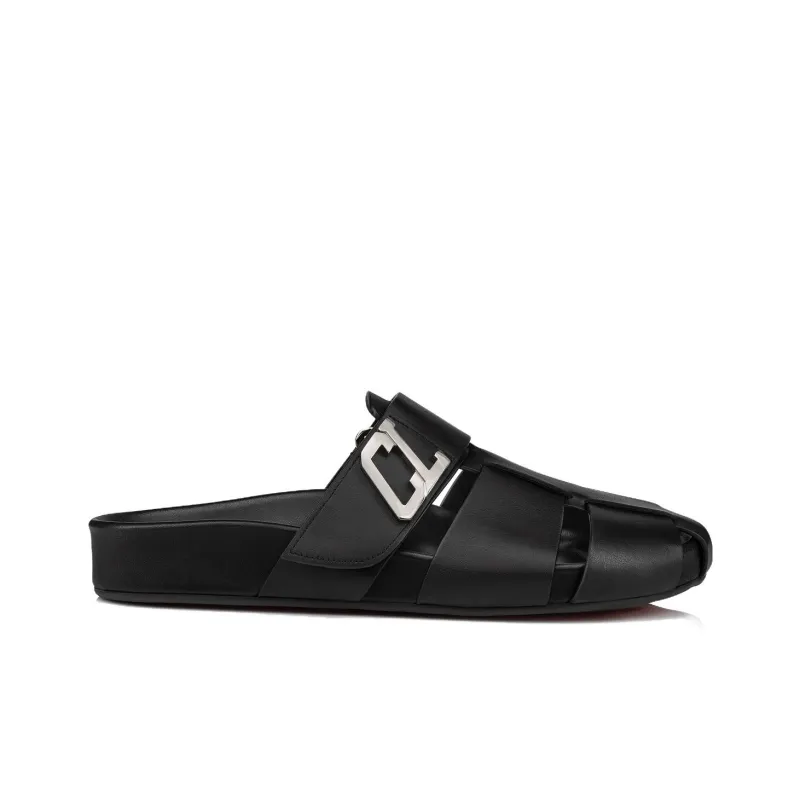 Christian Louboutin Rounded Toe Slip On Sandals-1