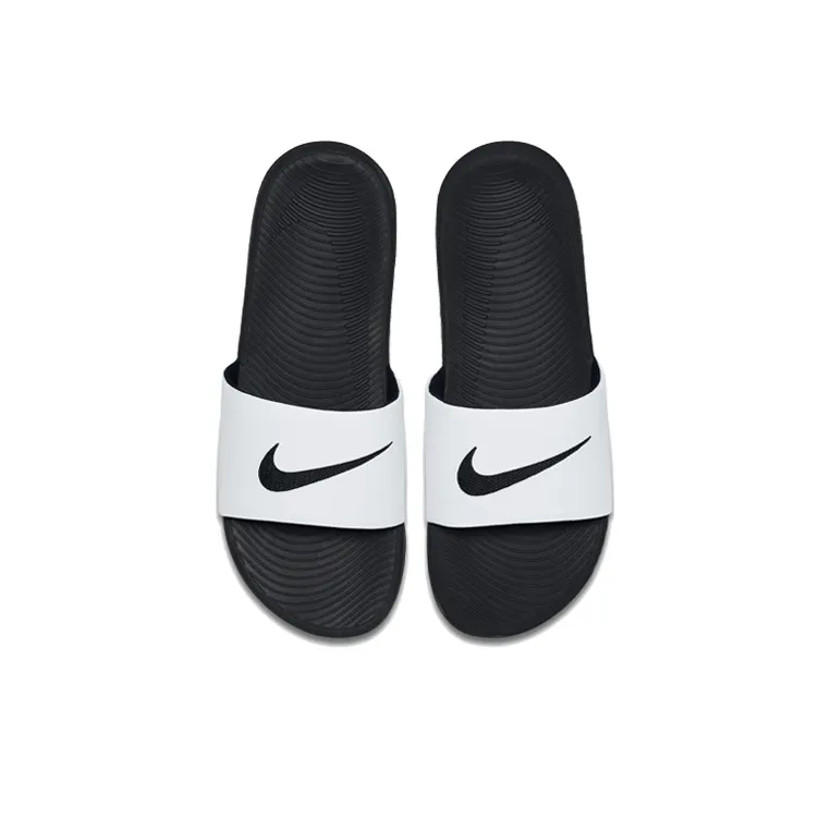 Nike Kawa Slide White Black-2