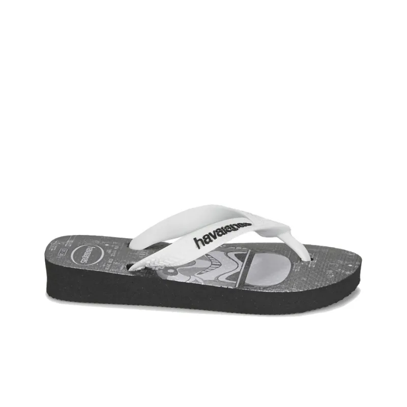 Havaianas Slip Resistant Flip Flops Unisex Black White-1