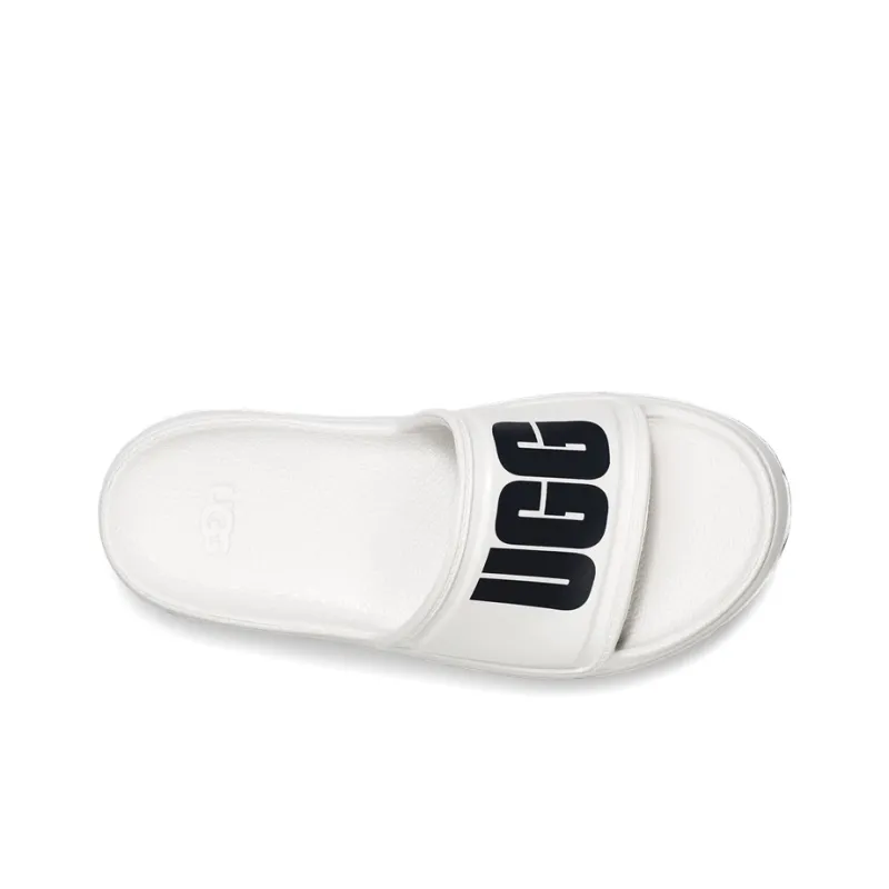 UGG Wilcox Slide Minimalistic Cozy Thick Sole White Women's-3