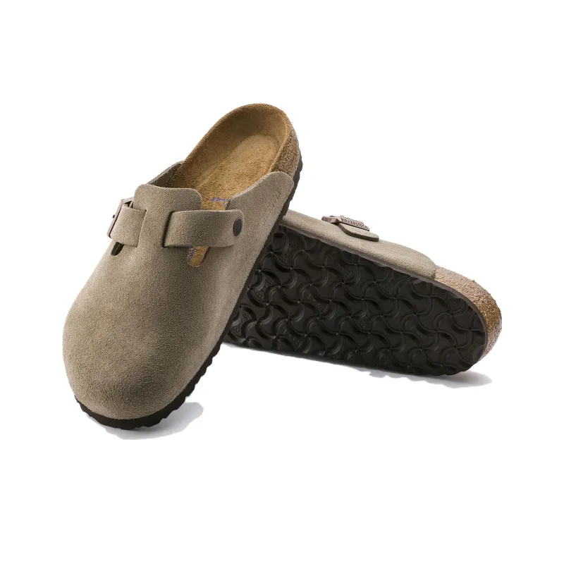 Birkenstock Boston Soft Footbed Suede Regular 'Taupe'-3