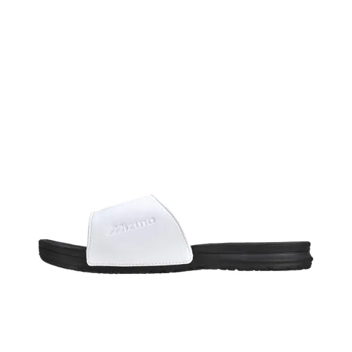 Mizuno Slide Slippers Unisex White/Black