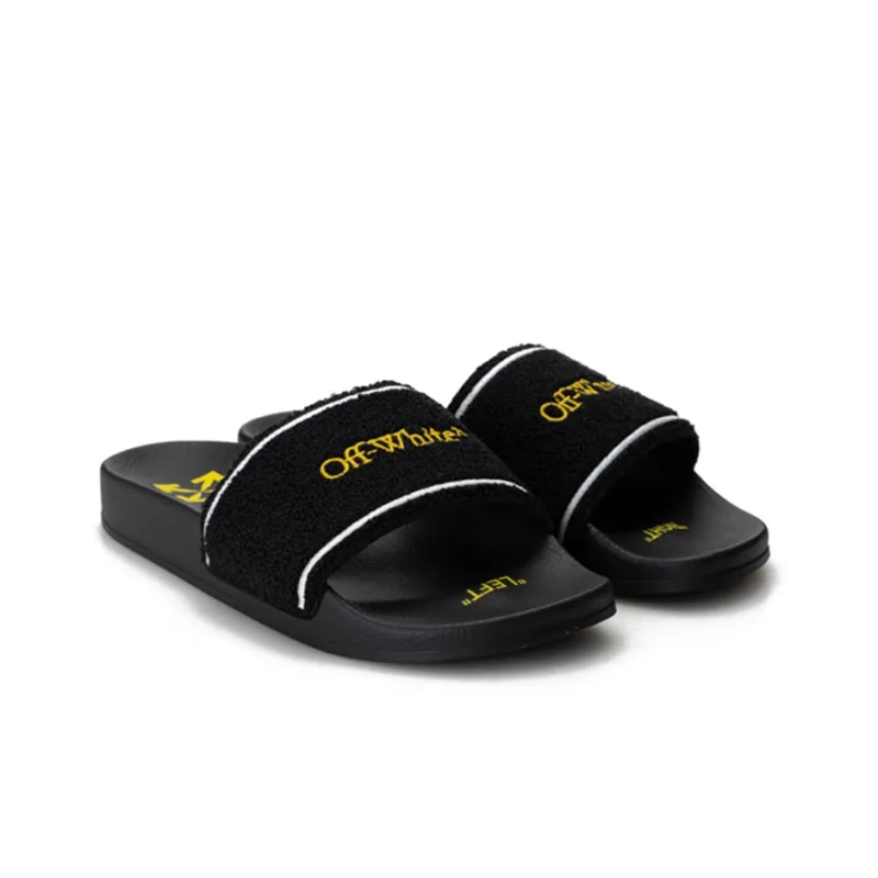 OFF WHITE Stylish Sandal Men's Black-2