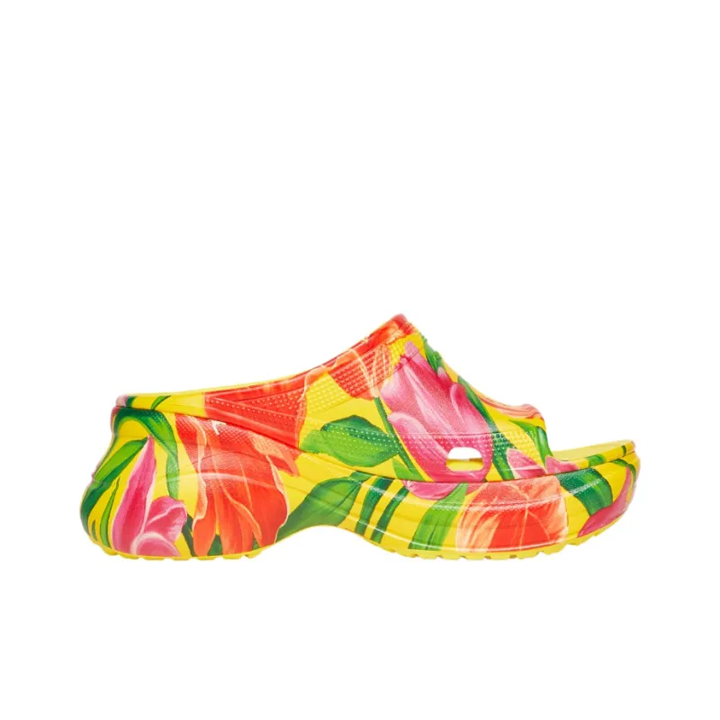 Balenciaga Pool Slide Sandals X Crocs 'Tulip Print Multi' Women's-1