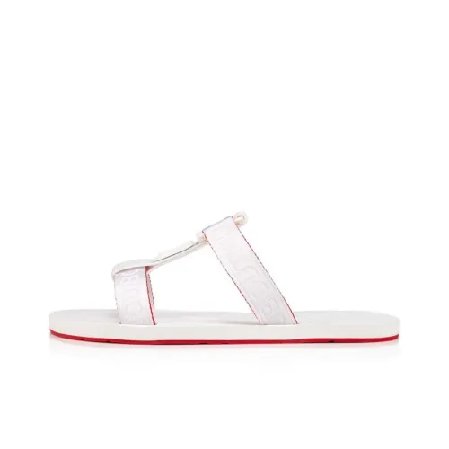 Christian Louboutin Slide Slippers Men White