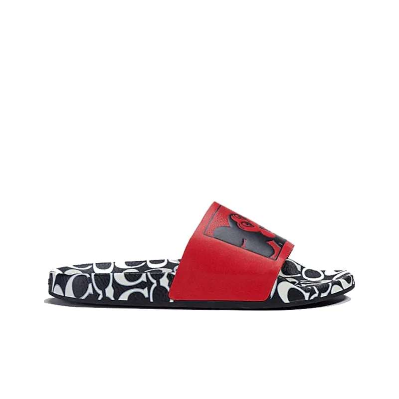 COACH Slide Slippers Women's Red/Black-1