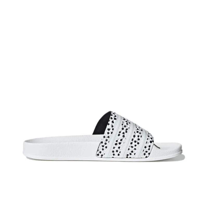 Adilette Women's Adidas Originals Slide 'Polka White' Women's-1
