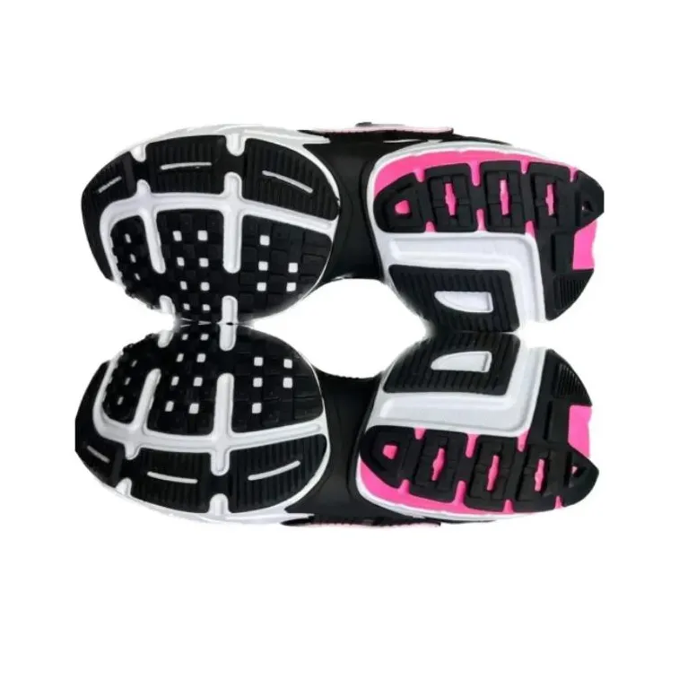 Nike V2K Run Cushioning Anti Slip And Wear Resistant Low Top Running Shoes Men's Black White Pink-3