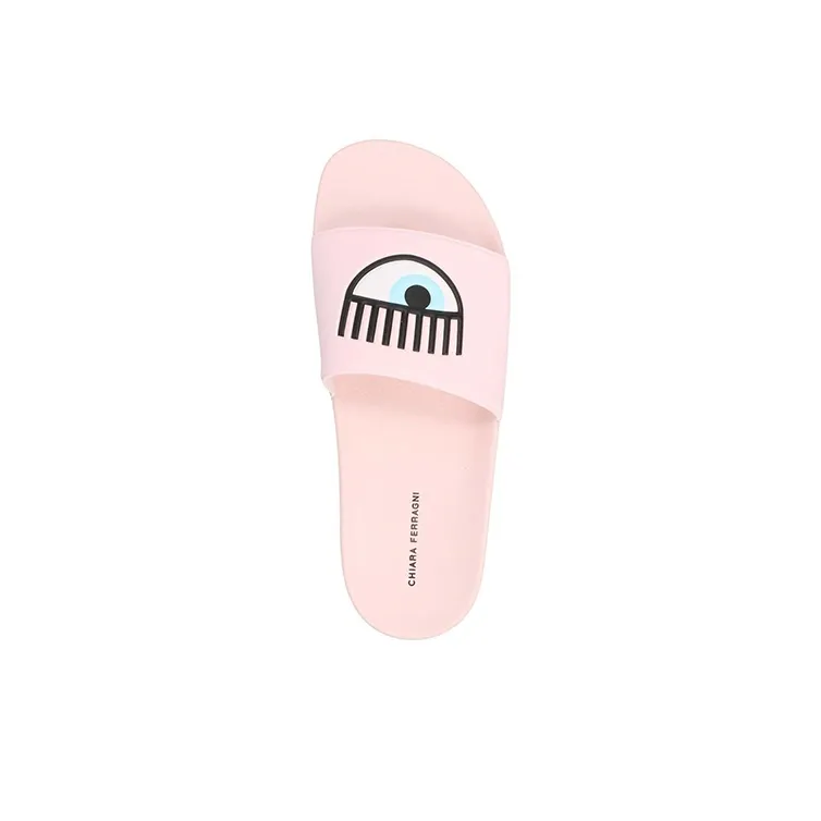 CHIARA FERRAGNI Flirting Eye-print Pool Slides-3
