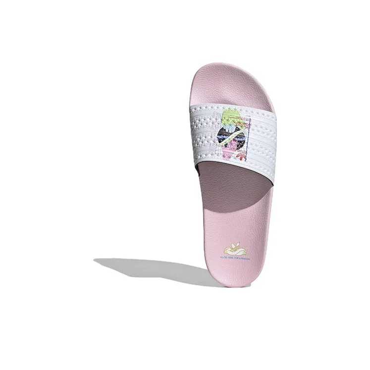 Adidas Adilette Slides 'Pink White'-4