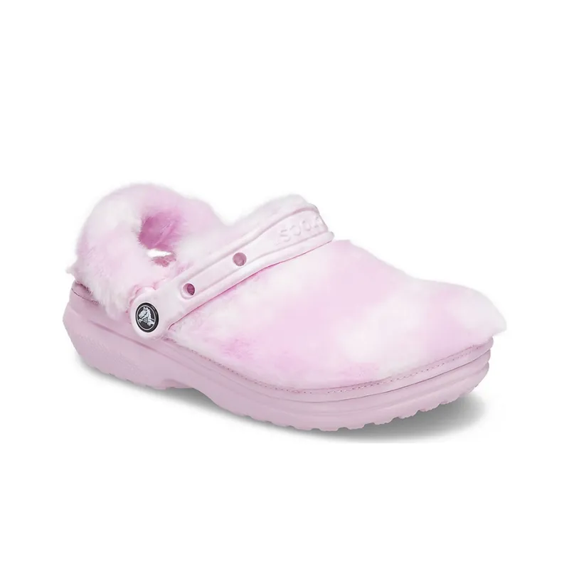 Crocs Classic Fur Sure Clogs Ballerina 'Pink White'-2