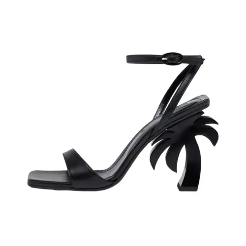 PALM ANGELS Sculpted-heel Open-toe Sandals