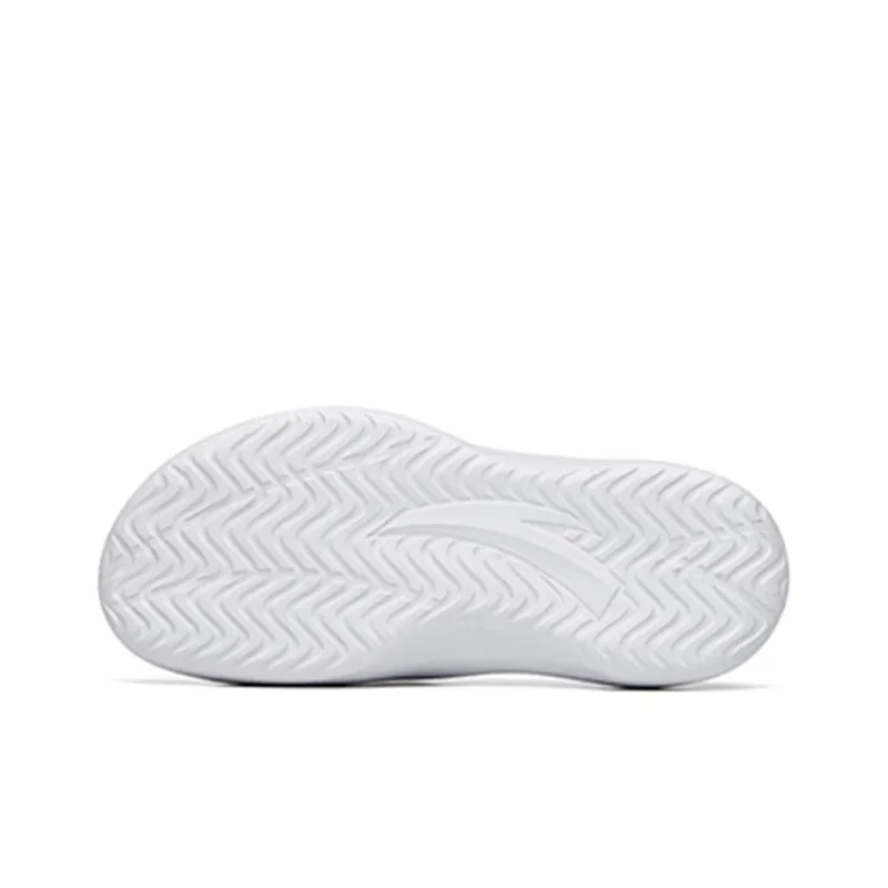 Anta Basketball Collection Rubber Sole Slide Slippers Men's White Red Yellow-5