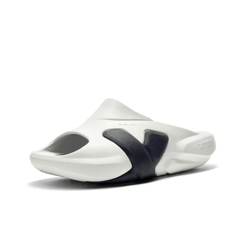 XTEP Rubber Sole Slide Slippers Men's Polar Bear Color Scheme-1