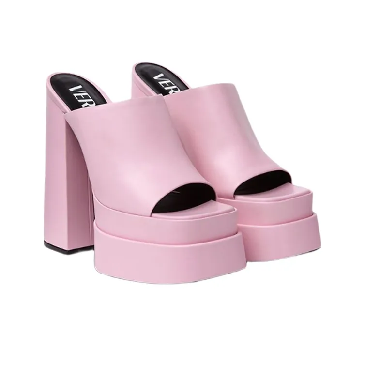 VERSACE High-heel Platform Mules-2