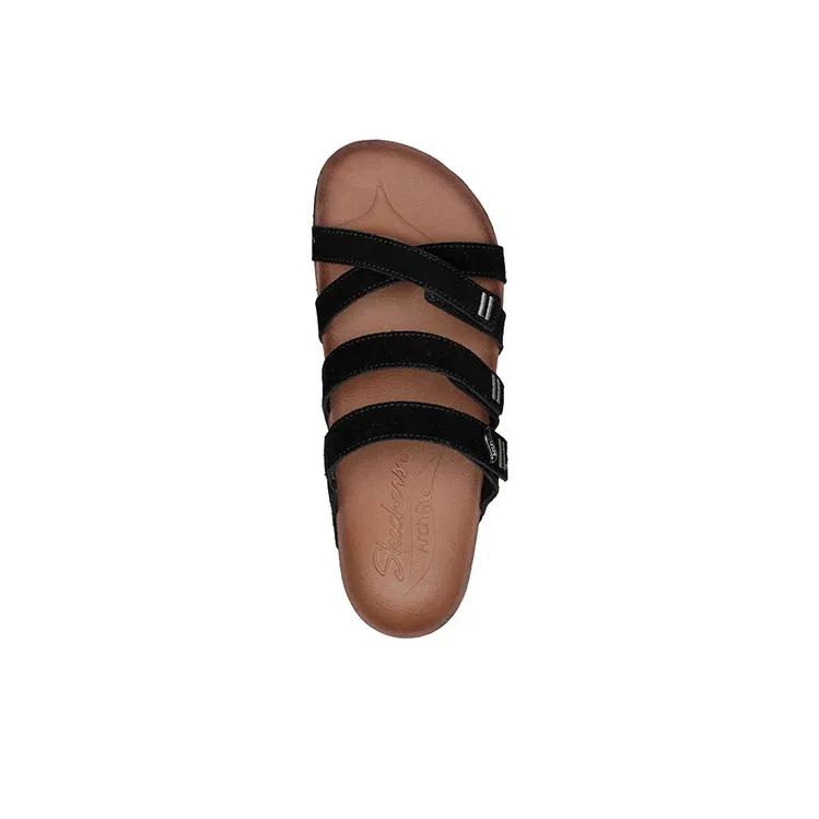 Skechers ARCH FIT GRANOLA Rubber Sole Slippers Women's Black-3