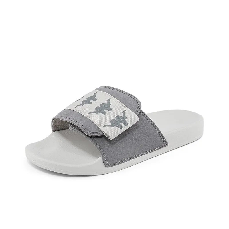 Kappa Slip Resistant Abrasion Resistant Slide Slippers Unisex Gray-1