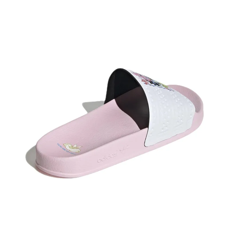 Adidas Adilette Slides 'Pink White'-3
