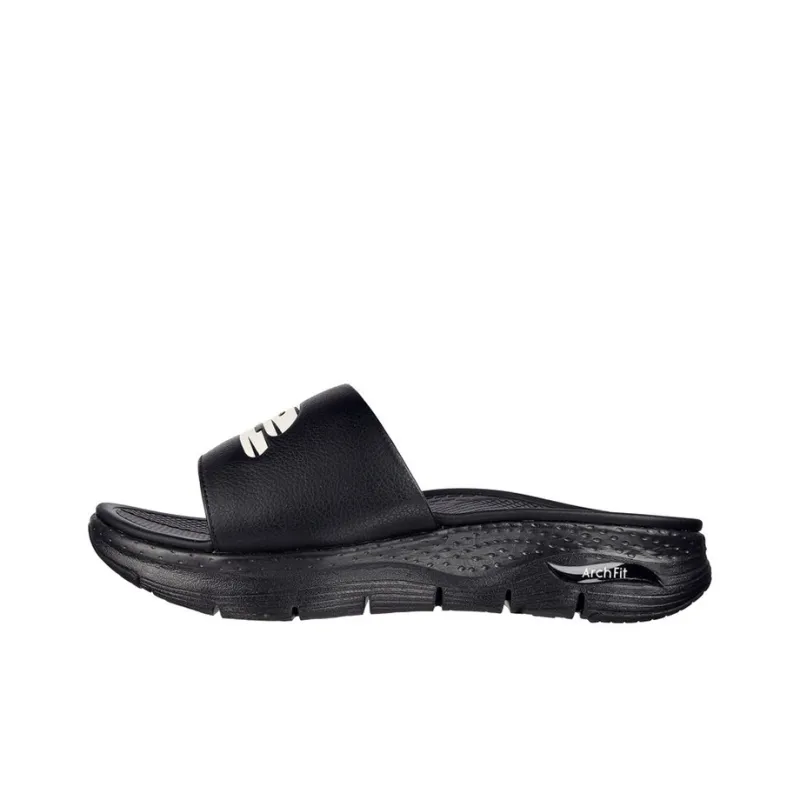 Skechers Arch Fit Series Slide Slippers Men Black/White-0