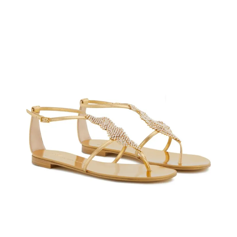Giuseppe Zanotti/GZ Josie Strap Sandals Women's Gold-2